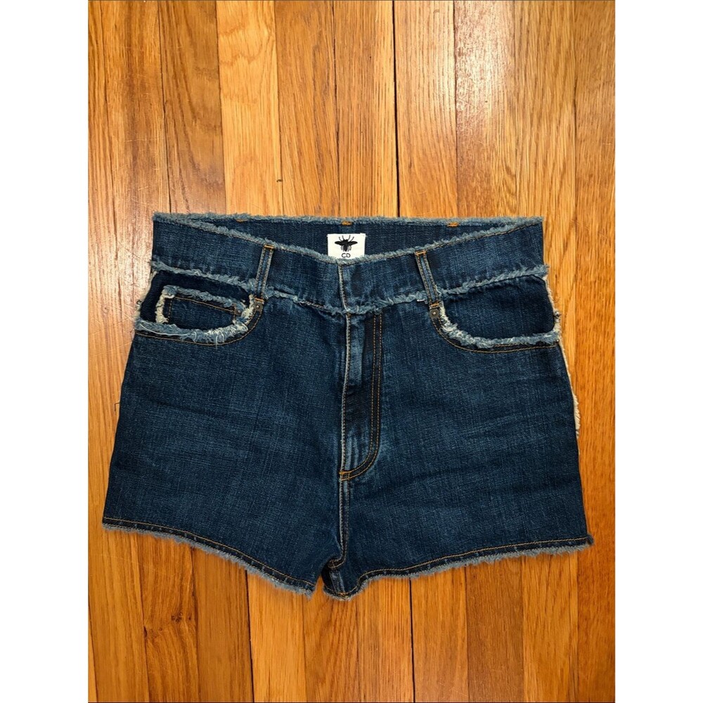 Dior Denim Shorts - Frayed Hem - Size US 6 Small
